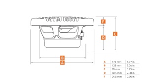 Difuzorare Marine Hertz HEX 6.5 M - TW / TC, Alb / Negru, set coaxial 2 căi, 165 mm, 50W RMS - Img 6