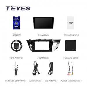 Navigatie Auto Teyes CC3 2K 360° Toyota Corolla 11 2012-2016 6+128GB 10.36" QLED Octa-core 2Ghz, Android 4G Bluetooth 5.1 DSP - Img 8