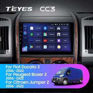 Navigatie Auto Teyes CC3 2K Citroen Jumper 2006-2023 4+32GB 9.5" QLED Octa-core 2Ghz Android 4G Bluetooth 5.1 DSP - Img 2