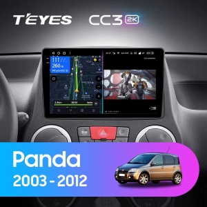 Navigatie Auto Teyes CC3 2K Fiat Panda 2003-2012 4+32GB 9.5" QLED Octa-core 2Ghz, Android 4G Bluetooth 5.1 DSP - Img 2