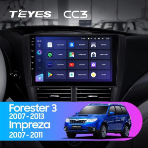 Navigatie Auto Teyes CC3 2K Subaru Forester 3 2007-2013 6+128GB 9.5" QLED Octa-core 2Ghz, Android 4G Bluetooth 5.1 DSP - Img 2