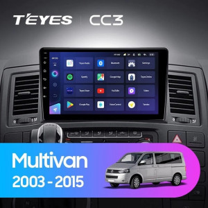 Navigatie Auto Teyes CC3 2K Volkswagen Multivan T5 2003-2015 6+128GB 9.5" QLED Octa-core 2Ghz, Android 4G Bluetooth 5.1 DSP - Img 2