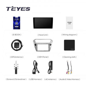 Navigatie Auto Teyes CC3 360° Citroen C-Elysee 2012-2016 6+128GB 9" QLED Octa-core 1.8Ghz, Android 4G Bluetooth 5.1 DSP - Img 8