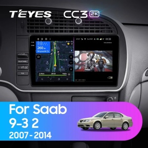 Navigatie Auto Teyes CC3 Saab 9-3 2007-2014 4+32GB 9" QLED Octa-core 1.8Ghz, Android 4G Bluetooth 5.1 DSP - Img 2