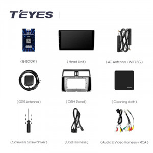 Navigatie Auto Teyes CC3L Toyota Land Cruiser Prado J200 2017-2018 4+64GB 10.2" IPS Octa-core 1.6Ghz, Android 4G Bluetooth 5.1 DSP - Img 7
