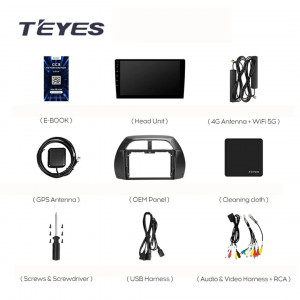 Navigatie Auto Teyes CC3L Toyota RAV4 2 XA20 2000-2003 4+32GB 9" IPS Octa-core 1.6Ghz, Android 4G Bluetooth 5.1 DSP - Img 7
