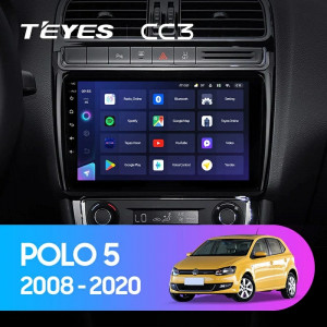 Navigatie Auto Teyes CC3L WiFi Volkswagen Polo 5 2008-2020 2+32GB 9" IPS Quad-core 1.3Ghz, Android Bluetooth 5.1 DSP - Img 2
