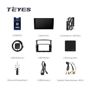 Navigatie Auto Teyes CC4 Mitsubishi Pajero 4 V80 2006-2021 6+128GB 9.5" QLED Octa-core 2.7Ghz, Android 4G Bluetooth 5.1 DSP - Img 6