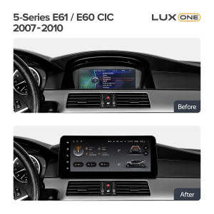 Navigatie auto Teyes Lux One BMW Seria 5 E60 2007-2010 CIC 6+128GB 12.3 IPS Octa-Core 2.0 GHz Android 4G DSP Bluetooth 5.1 - Img 2