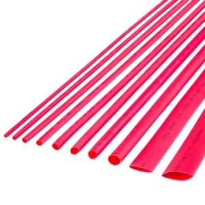 Tub termocontractabil rosu ACV 34126-95, 9.5-4.8mm Metru Liniar