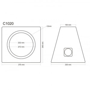Incinta subwoofer universala, 250 mm, 20L - COD C1020 - Img 6