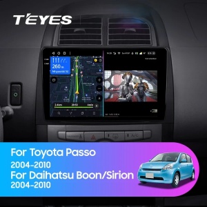 Navigatie Auto cu Asistenta AI Teyes CC4 PRO Toyota Passo XC10 2004-2010 8+128GB 10.36" QLED, Android 13, 5G, 7.1 DSP, CarPlay
