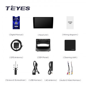 Navigatie Auto Teyes CC3 Ford Fiesta 6 2008-2019 6+128GB 9" QLED Octa-core 1.8Ghz Android 4G Bluetooth 5.1 DSP - Img 8