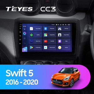 Navigatie Auto Teyes CC3 Suzuki Swift 5 2016-2020 4+32GB 9" QLED Octa-core 1.8Ghz Android 4G Bluetooth 5.1 DSP - Img 2