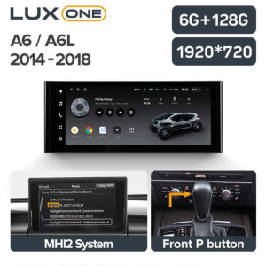 Navigatie Auto Teyes Lux One Audi A6 C7 2014-2018 6+128GB 12.3" IPS Octa-Core 2.0 GHz Android 4G DSP Bluetooth 5.1 - Img 2