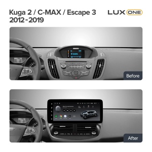 Navigatie Auto Teyes Lux One Ford Kuga 2013-2019 6+128GB 12.3" IPS Octa-core 2Ghz, Android 4G Bluetooth 5.1 DSP - Img 2