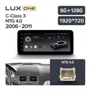 Navigatie auto Teyes Lux One Mercedes-Benz C Class W204 2006-2011 NTG 4.0 6+128GB 12.3 IPS Octa-Core 2.0 GHz Android 4G DSP Bluetooth 5.1 - Img 3
