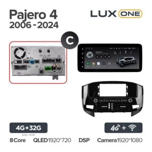 Navigatie Auto Teyes Lux One Mitsubishi Pajero 4 V90 2006-2021 4+32GB 12.3" IPS Octa-core 2Ghz, Android 4G Bluetooth 5.1 DSP - Img 8