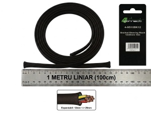 Tresa Cabluri FOUR Connect 4-NS10BK12, 12/25mm, Neagra, Metru Liniar