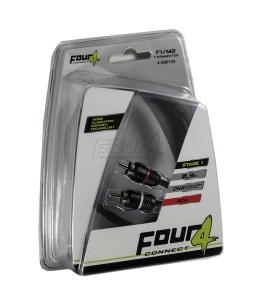 Cablu RCA Y-Splitter FOUR Connect 4-800159 STAGE1, 2 Canale, 1F-2M, 0.3M, OOFC - Img 1
