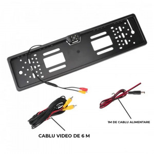 Camera de marsarier Chelong cu suport numar de inmatriculare, Unghi vizualizare 170°, IP68 - Img 4