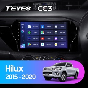 Navigatie Auto cu Asistenta AI Teyes CC4 PRO Toyota Hilux 2015-2020 8+128GB 10.36" QLED, Android 13, 5G, 7.1 DSP, CarPlay