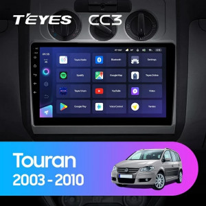 Navigatie Auto Teyes CC3 2K 360° Volkswagen Touran 1 2003-2010 6+128GB 10.36" QLED Octa-core 2Ghz, Android 4G Bluetooth 5.1 DSP - Img 2