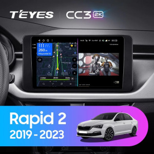 Navigatie Auto Teyes CC3 2K Skoda Rapid 2 2019-2023 4+32GB 10.36" QLED Octa-core 2Ghz, Android 4G Bluetooth 5.1 DSP - Img 2