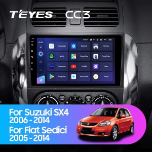 Navigatie Auto Teyes CC3 360° Fiat Sedici 2005-2014 6+128GB 9" QLED Octa-core 1.8Ghz, Android 4G Bluetooth 5.1 DSP - Img 2