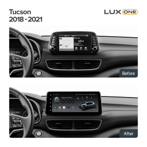 Navigatie Auto Teyes Lux One Hyundai Tucson 3 2018-2020 4+32GB 12.3" IPS Octa-core 2Ghz, Android 4G Bluetooth 5.1 DSP - Img 3