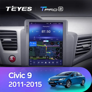 Navigatie Auto Teyes Tip Tesla TPRO 2 Honda Civic 9 2011-2015 3+32GB 9.7" QLED Octa-core 1.8Ghz, Android 4G Bluetooth 5.1 DSP - Img 5