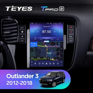 Navigatie Auto Teyes Tip Tesla TPRO 2 Mitsubishi Outlander 3 2013-2018 3+32GB 9.7" QLED Octa-core 1.8Ghz, Android 4G Bluetooth 5.1 DSP - Img 4