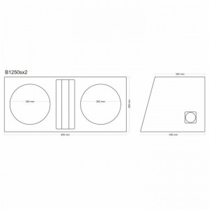 Incinta subwoofer universala, 2 x 300 mm, 2 x 50L - COD B1250sx2 - Img 9