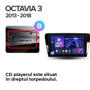 Navigatie Auto Teyes CC3 2K 360° Skoda Octavia 3 2013-2018 6+128GB 10.36" QLED Octa-core 2Ghz, Android 4G Bluetooth 5.1 DSP - Img 7