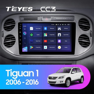 Navigatie Auto Teyes CC3 2K Volkswagen Tiguan 1 2006-2016 6+128GB 9.5" QLED Octa-core 2Ghz, Android 4G Bluetooth 5.1 DSP - Img 2