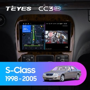 Navigatie Auto Teyes CC3 360° Mercedes-Benz S Class W220 1998-2005 6+128GB 9" QLED Octa-core 1.8Ghz, Android 4G Bluetooth 5.1 DSP - Img 2