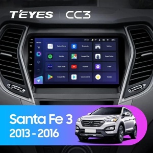 Navigatie Auto Teyes CC3 Hyundai Santa Fe 3 2013-2018 6+128GB 9" QLED Octa-core 1.8Ghz Android 4G Bluetooth 5.1 DSP - Img 2
