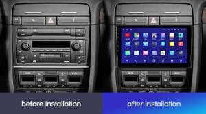 Navigatie Auto Teyes CC3 Split Audi A4 B6 2000-2006 4+64GB 9" QLED Octa-core 1.8Ghz, Android 4G Bluetooth 5.1 DSP - Img 3