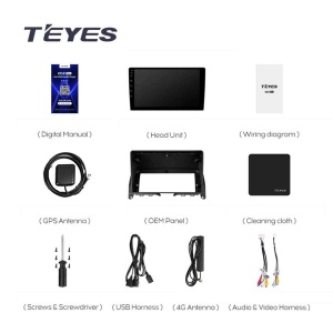 Navigatie Auto Teyes CC3L Mercedes-Benz C Class W204 2008-2011 4+64GB 9" IPS Octa-core 1.6Ghz Android 4G Bluetooth 5.1 DSP - Img 7