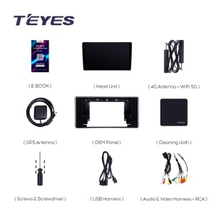 Navigatie Auto Teyes CC4 Toyota Land Cruiser 12 J300 2021-2023 6+64GB 9.5" QLED Octa-core 2.7Ghz, Android 4G Bluetooth 5.1 DSP