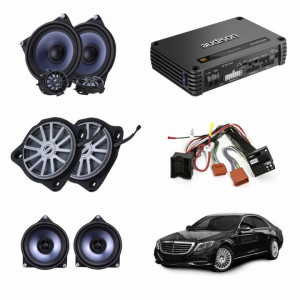Pachet sistem audio Plug&Play STEG dedicat Mercedes Benz + Amplificator DSP 800W - Img 2