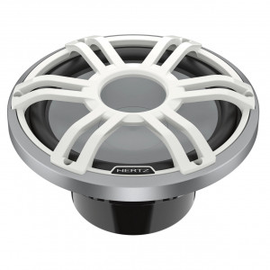 Subwoofer Marine Hertz HMS 12 S2-LD-G / SW, Negru / Alb, 300mm, 500W RMS 2Ω - Img 2