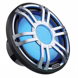 Subwoofer Marine Hertz HMS 12 S4-LD-G / SW, Negru / Alb, 300mm," 500W RMS 4Ω