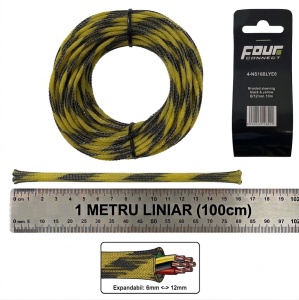 Tresa Cabluri FOUR Connect 4-NS10BLYE6, 6/12mm, Neagra/Galbena, Metru Liniar