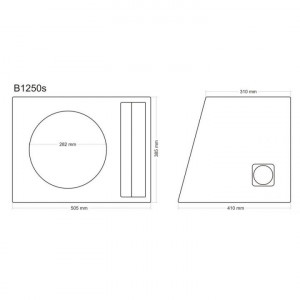 Incinta subwoofer universala, 300 mm, 50L - COD B1250s - Img 6