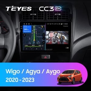 Navigatie Auto cu Asistenta AI Teyes CC4 PRO Toyota Agya 2020-2023 8+128GB 10.36" QLED, Android 13, 5G, 7.1 DSP, CarPlay - Img 2