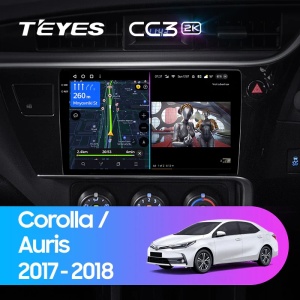 Navigatie Auto cu Asistenta AI Teyes CC4 PRO Toyota Auris E210 2019-2023 8+128GB 10.36" QLED, Android 13, 5G, 7.1 DSP, CarPlay