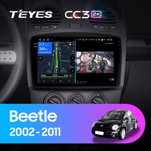 Navigatie Auto Teyes CC3 2K 360° Volkswagen New Beetle 1998-2010 6+128GB 9.5" QLED Octa-core 2Ghz, Android 4G Bluetooth 5.1 DSP - Img 2