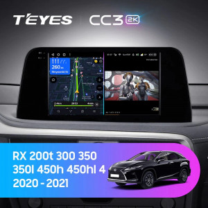 Navigatie Auto Teyes CC3 2K Lexus RX 2015-2022 4+64GB 10.36" QLED Octa-core 2Ghz, Android 4G Bluetooth 5.1 DSP - Img 2