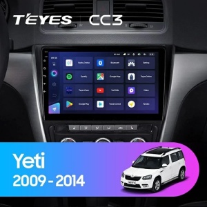 Navigatie Auto Teyes CC3 2K Skoda Yeti 2014-2017 4+32GB 10.36" QLED Octa-core 2Ghz Android 4G Bluetooth 5.1 DSP - Img 2